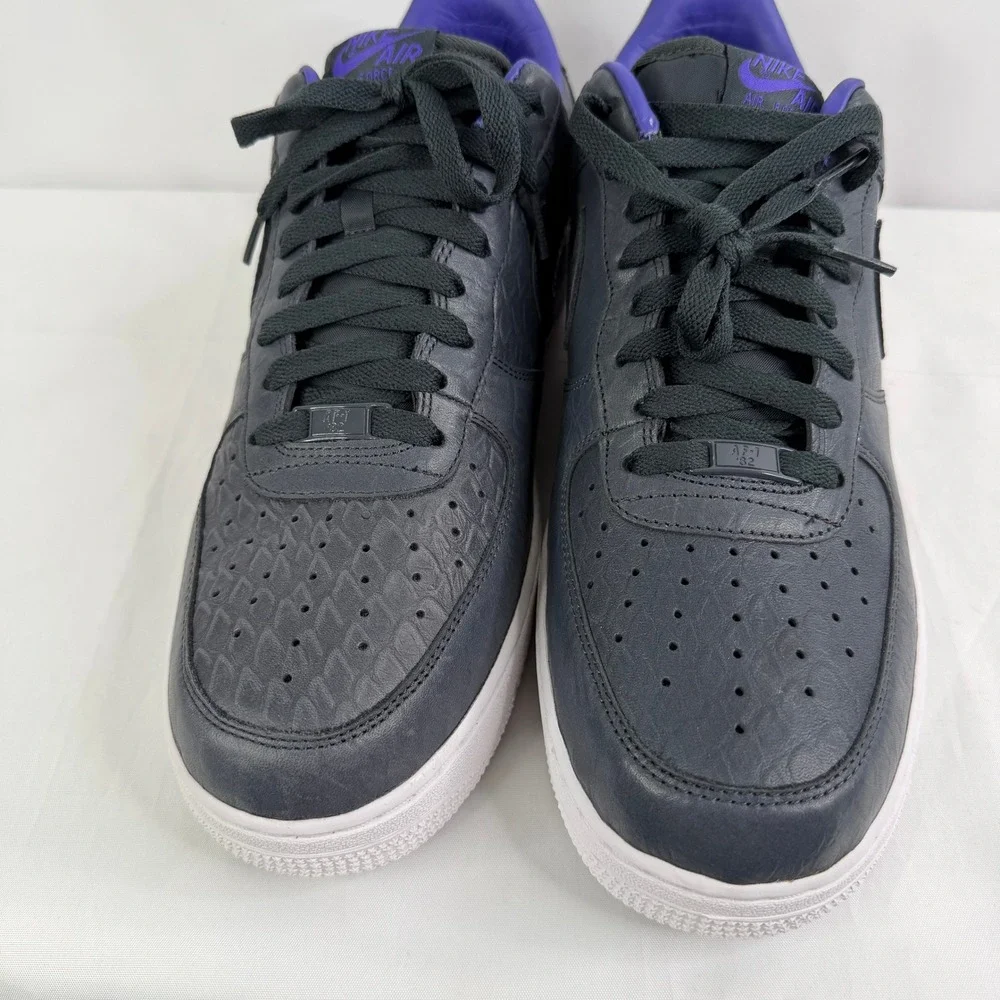 Nike Air Force 1‎ Low Premium Anthracite Court Purple 318775-021 Mens 12